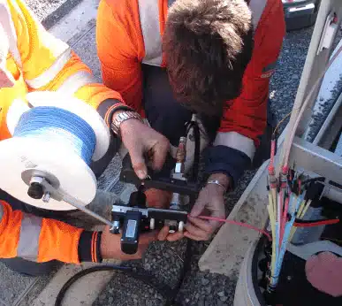 Blowing fibre cable